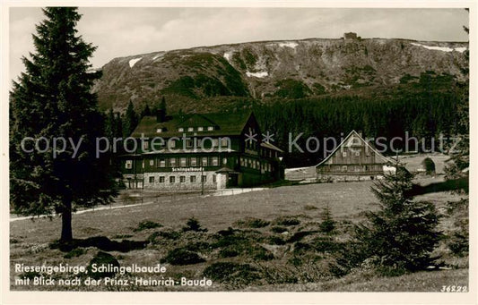 73818836 Krummhuebel Karpacz Riesengebirge PL Schlingelbaude mit Blick nach der