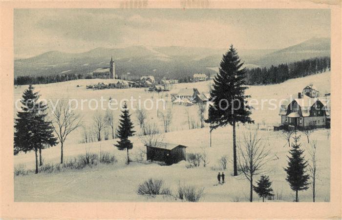 73819778 Mittel-Schreiberhau Szklarska Poreba Riesengebirge PL Winterpanorama