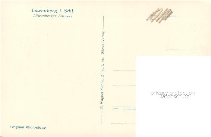 73819788 Loewenberg Niederschlesien Lwowek Slaski Loewenberger Schweiz