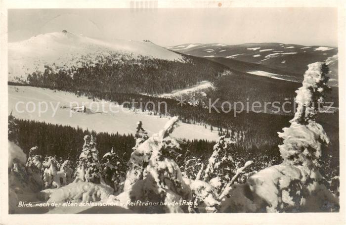 73819797 Riesengebirge Krkonose Karkonosze Blick zur alten schlesischen Reiftrae