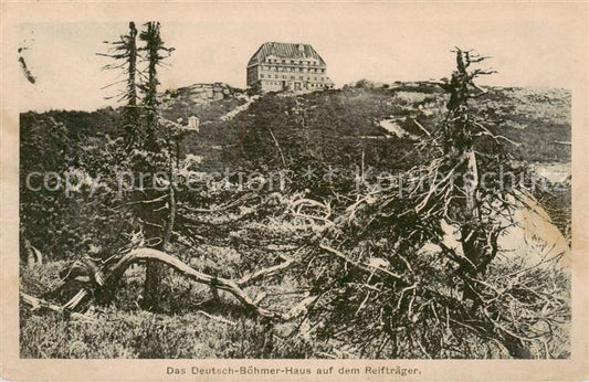 73819848 Riesengebirge Krkonose Karkonosze Das Deutsch Boehmer Haus auf dem Reif