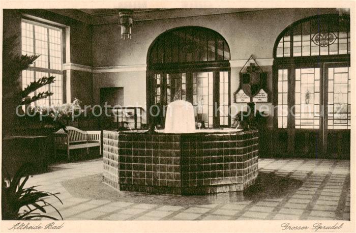 73823195 Altheide Bad Schlesien PL Grosser Sprudel Kupfertiefdruck