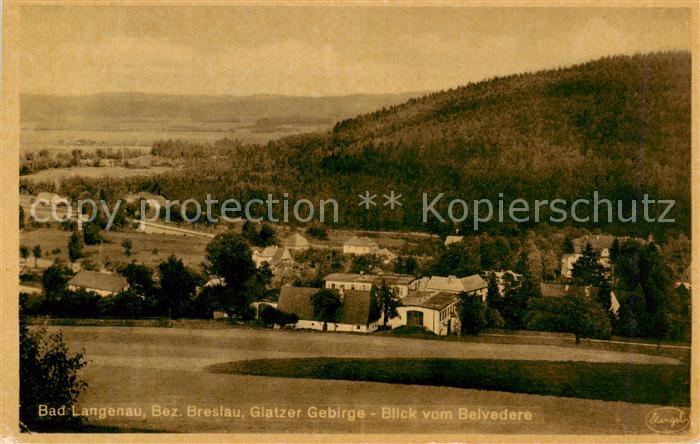 73823401 Bad Langenau Niederschlesien PL Glatzer Gebirge Blick vom Belvedere