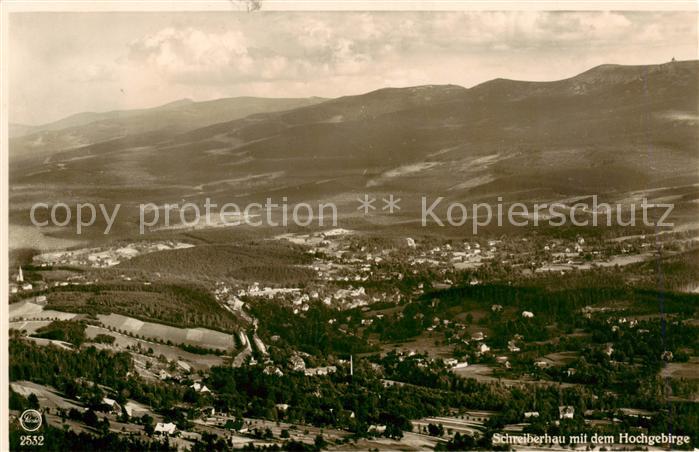 73823692 Schreiberhau Szklarska Poreba Riesengebirge PL Blick vom Hochstein mit