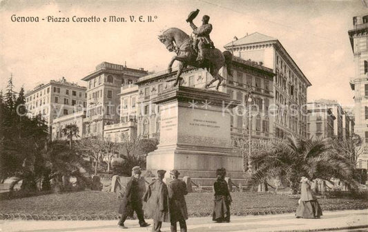 73826865 Genova Genua Liguria IT Piazza Corvetto e Mon VE II