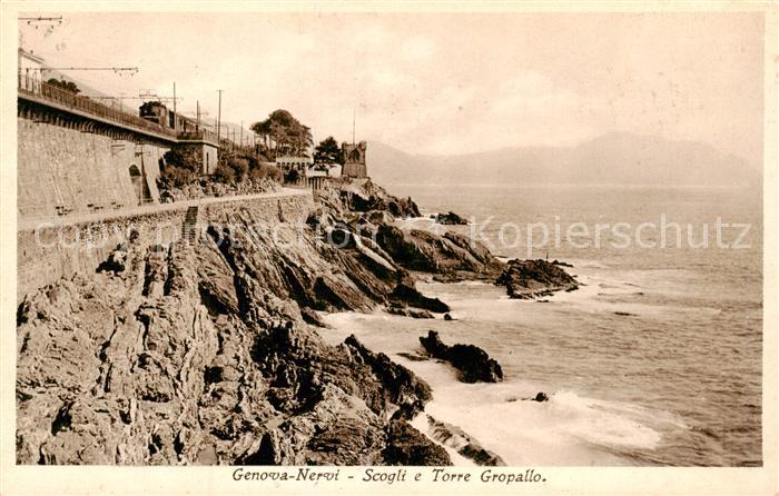 73826876 Nervi Genova Genua Liguria IT Scogli e Torre Gropallo