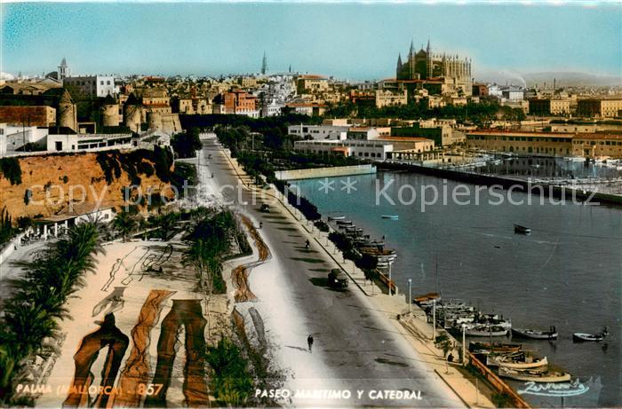 73827717 Palma de Mallorca ES Paseo Maritimo y Catedral