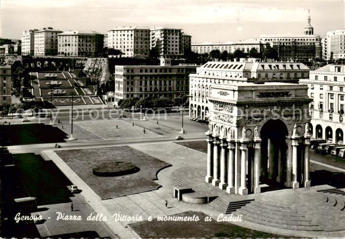 73828715 Genova Genua Liguria IT Piazza della Vittoria e monumento ai Caduti