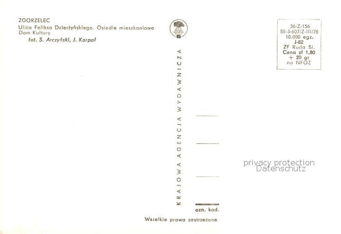 73828757 Zgorzelec Goerlitz Niederschlesien PL Ulica Feliksa Dzierzynskiego Osie