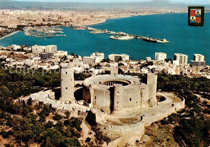 73829222 Palma de Mallorca ES Vista aerea del Castillo de Bellver y Puerto