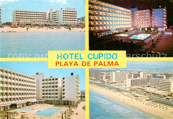 73829668 Playa de Palma Mallorca Hotel Cupido Strand Pool Fliegeraufnahme