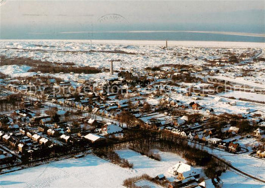 73829985 Schiermonnikoog in de Winter Fliegeraufnahme