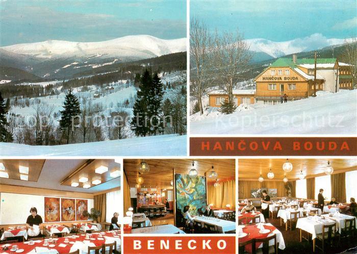 73830041 Riesengebirge Krkonose Karkonosze Kotel z Benecka Hancova bouda Salonek