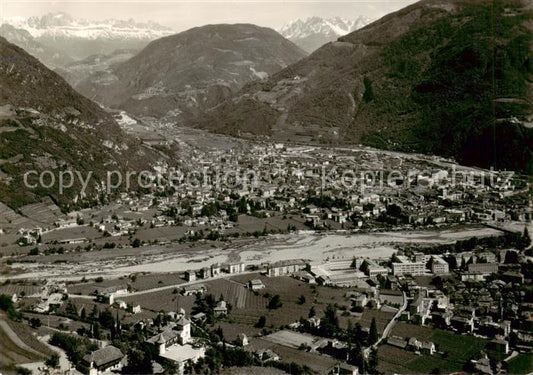 73835563 Bozen Gries Suedtirol IT Fliegeraufnahme mit Rosengarten und Latemar