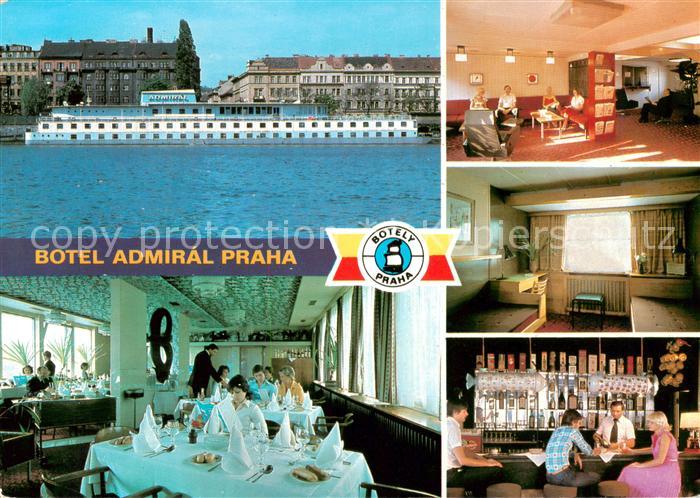 73836666 Praha Prahy Prague Botel Admiral Prazske restaurace Gastraeume Bar Zimm