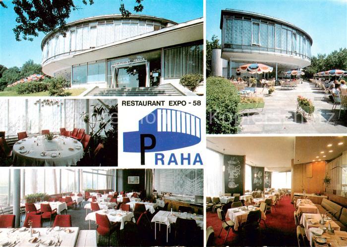 73836670 Praha Prahy Prague Restaurace Praha Expo 58 Terrasse Gastraeume