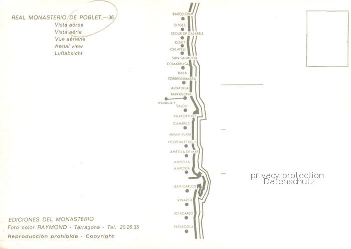 73836996 Poblet Tarragona ES Real Monasterio de Poblet Fliegeraufnahme