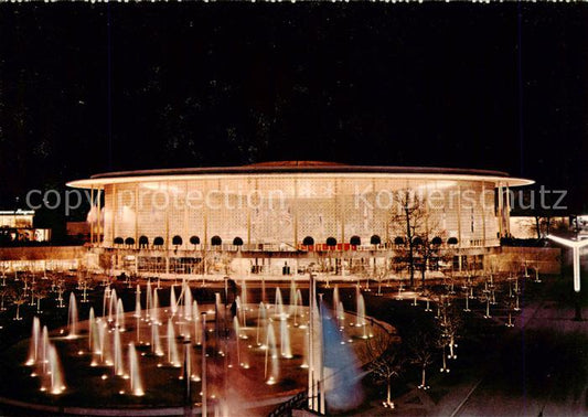 73891206 Exposition Universelle Bruxelles 1958 Der Pavillon von U.S.A bei Nacht