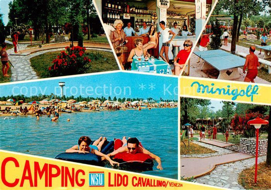 73841469 Cavallino Lido Venezia IT Camping NSU Lido Minigolf Strand Bar Tischten