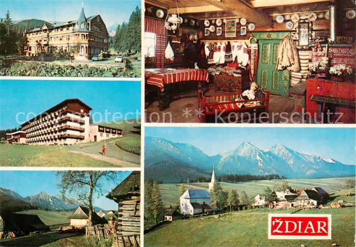 73841646 Vysoke Tatry SK Teilansichten Hotel Restaurant Kirche Panorama