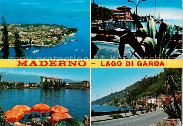 73843142 Maderno Lago di Garda IT Fliegeraufnahme Teilansichten Strasse