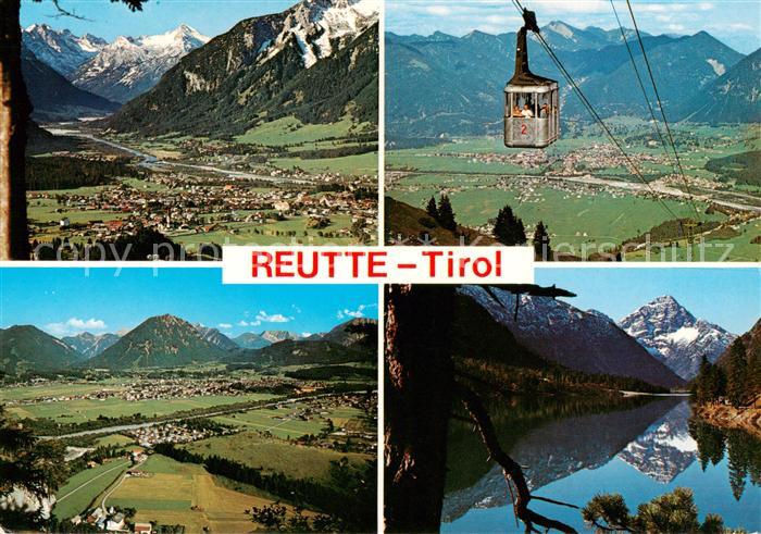 73843208 Reutte Tirol Fliegeraufnahmen Seilbahn Panorama