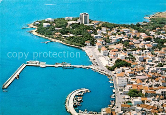 73843357 Vodice Croatia Panorama Kuestenort Hafen