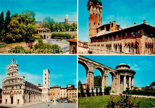 73843732 Lucca Toscana IT Teilansichten Viadukt Kirchen