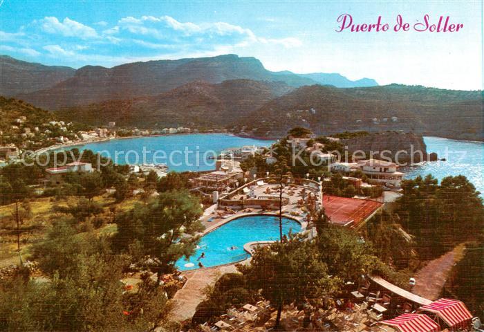 73844380 Soller Mallorca Puerto de Soller Fliegeraufnahme