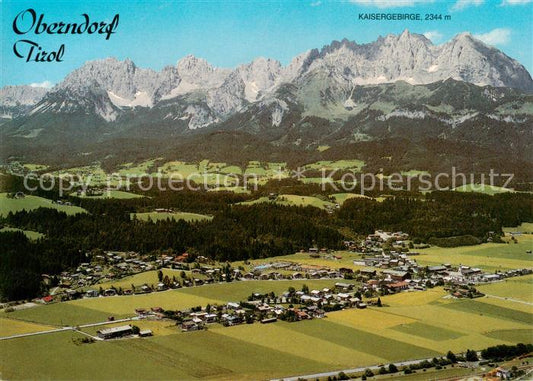 73844527 Oberndorf Tirol Fliegeraufnahme mit Kaisergebirge