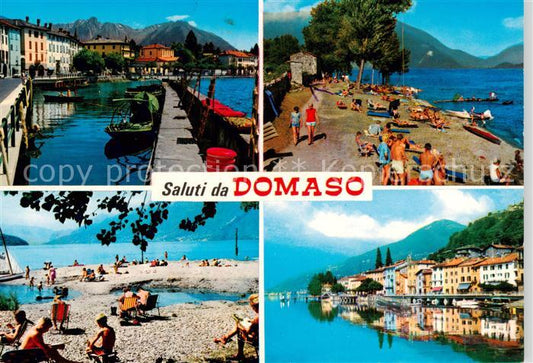 73847653 Domaso Lago di Como IT Promenade Strand Panorama