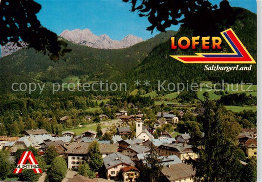 73848985 Lofer AT Fliegeraufnahme mit Reiteralp Gebirge