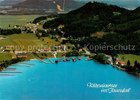 73855013 Klopeinersee Kaernten AT im Jauntal mit Unterburg Fliegeraufnahme