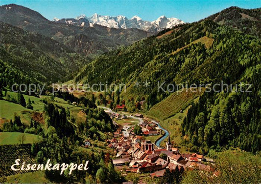 73855628 Eisenkappel-Vellach Kaernten AT Fliegeraufnahme mit Steiner Alpen