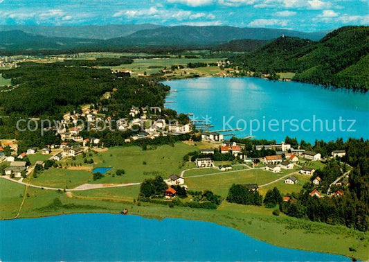 73855641 Seelach Klopeinersee Fliegeraufnahme mit Unterburg und Kuhnsdorf