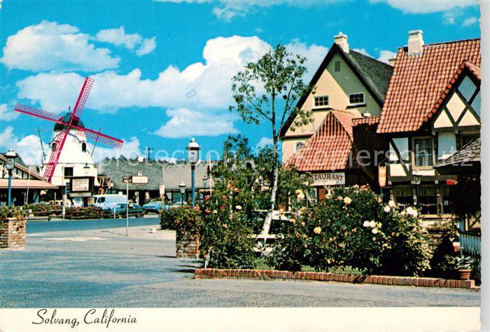 73856225 Solvang California USA Teilansicht mit Windmuehle