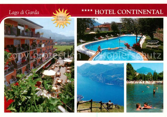 73856573 Nago Lago di Garda IT Hotel Continental Schwimmbad Seepartie Panorama