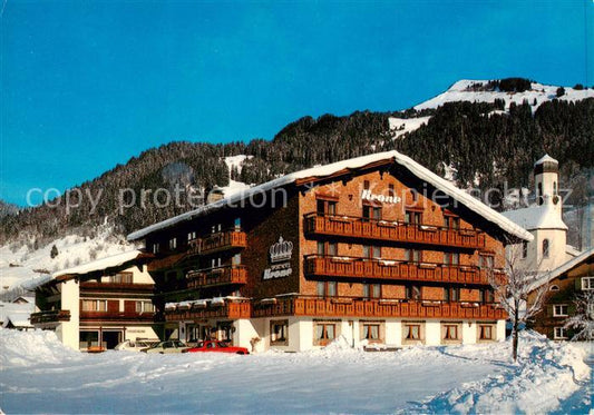 73857017 Schoppernau Vorarlberg Sporthotel Krone Winterlandschaft Bregenzer Wald