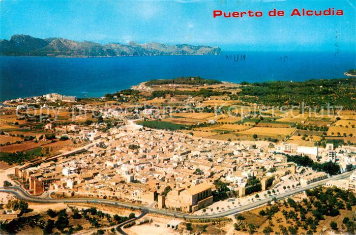 73857341 Puerto de Alcudia Mallorca ES Panorama vista aérea