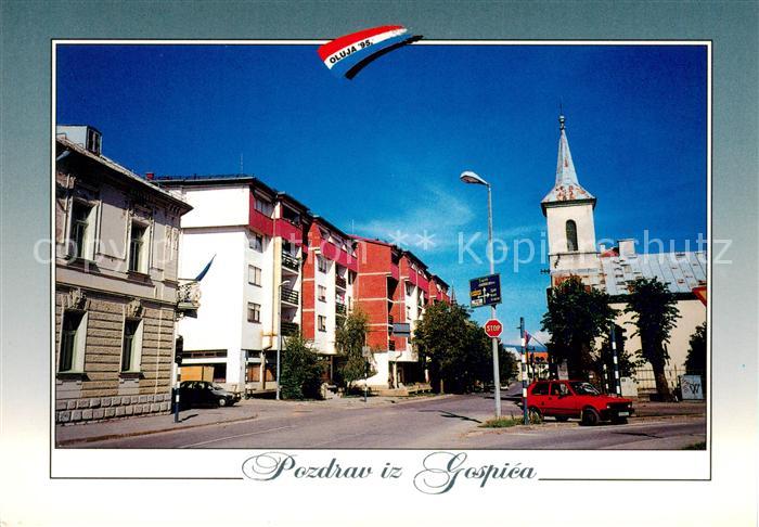 73856954 Gospic Croatia Ortspartie Kirche