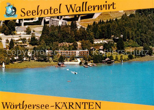 73857658 Toeschling Poertschach Woerthersee Seehotel Wallerwirt Fliegeraufnahme