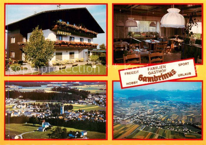 73858625 Voecklamarkt Gasthof Pension Gambrius Gastraum Fliegeraufnahmen