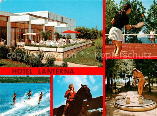 73859151 Porec Croatia Hotel Lanterna Terrasse Wasserski Reiten Tennis Minigolf