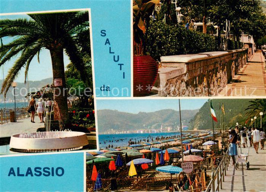 73860122 Alassio Liguria IT Promenade Strand