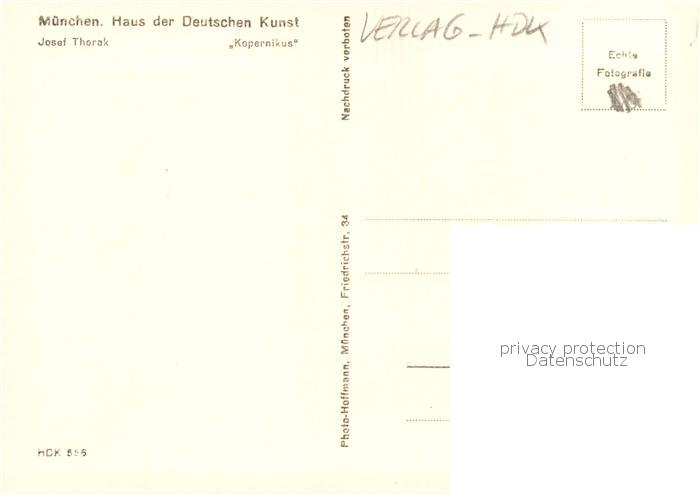 73898584 Verlag HDK Nr. Nr.556 Josef Thorak  Kopernikus