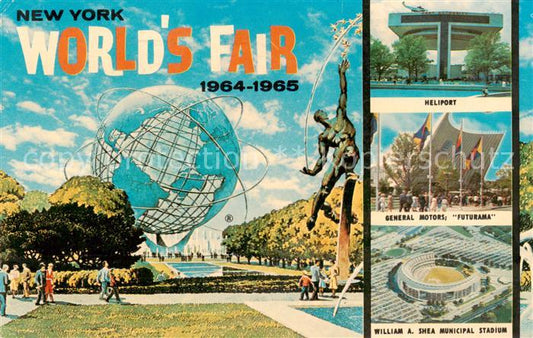 73860588 New York City Worlds Fair 1964-65 Heliport General Motors Futurama Will