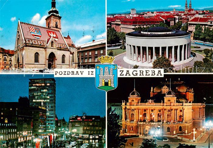 73860814 Zagreb Agram Croatia Teilansichten