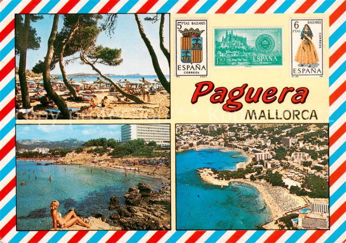 73860880 Paguera Mallorca Islas Baleares ES Strandpartien Fliegeraufnahme