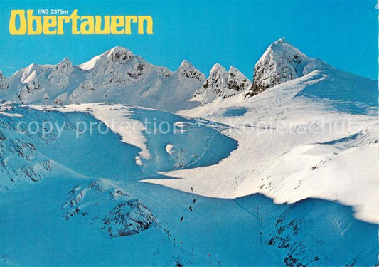 73862069 Obertauern AT Fliegeraufnahme mit Zehnerkarspitze Gamsspitze Skiabfahrt