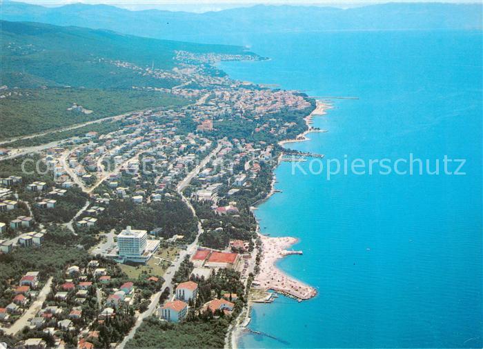 73862018 Crikvenica Croatia Vinodolska Rivijera Fliegeraufnahme